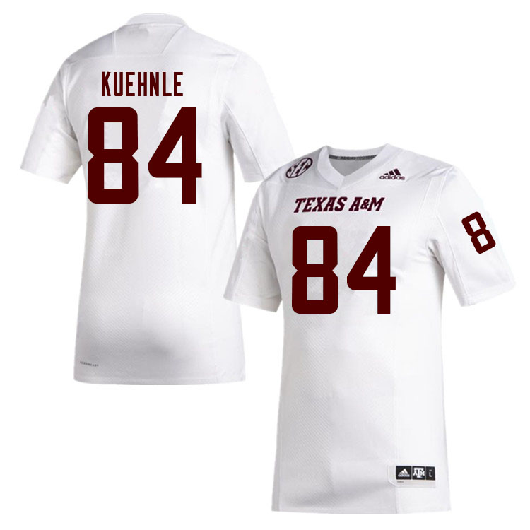 Men #84 William Kuehnle Texas A&M Aggies College Football Jerseys Sale-White
